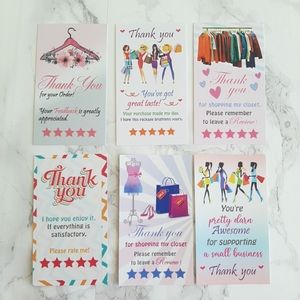 ♥️ 5x25 / 50 Thank You Cards